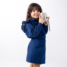 Load image into Gallery viewer, AVA Denim Ruffles Chemise