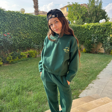 Load image into Gallery viewer, CAMPUS QUARTER -ZIP SET IN GREEN