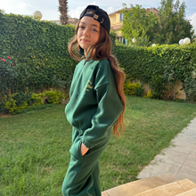 Load image into Gallery viewer, CAMPUS QUARTER -ZIP SET IN GREEN