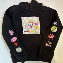 Load image into Gallery viewer, TRYING MY BEST HOODIE IN BLACK