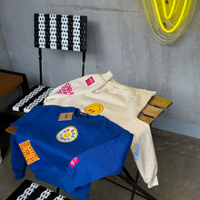 Load image into Gallery viewer, Patch It Up Crewneck in Blue