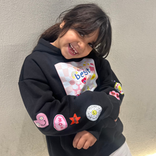 Load image into Gallery viewer, TRYING MY BEST HOODIE IN BLACK