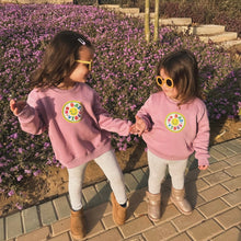 Load image into Gallery viewer, SMILEY NO BAD VIBES CREWNECK IN PINK