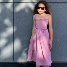 Load image into Gallery viewer, Seaside Twirl Dress in Lilac Purple