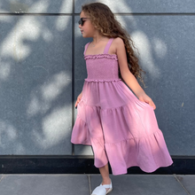 Load image into Gallery viewer, Seaside Twirl Dress in Lilac Purple