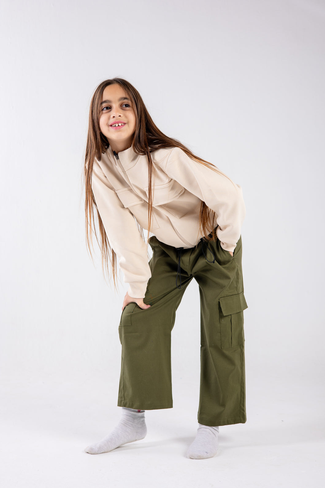 LooseTrek Cargo Pants - Olive green